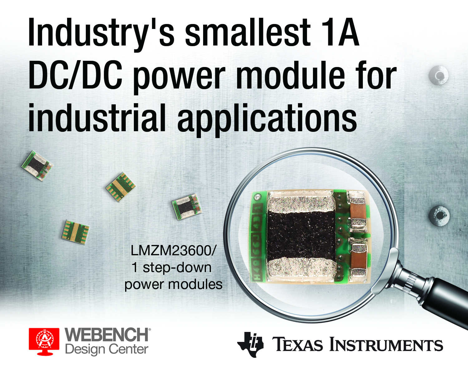 Industry's Smallest 36-V, 1-A DC/DC Step-Down Power Module Shrinks Board Space by up to 58 percent